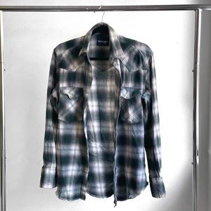 Men’s Green/White Flannel - S